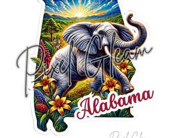 ALABAMA Aufkleber Png, ALABAMA, Alabama State png, Alabama Karte Form Png, Alabama Clipart, Sublimation, Aufkleberdesign, digitaler DOWNLOAD