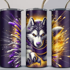 Husky Tumbler Wrap png | Collage tumbler | 20 oz Skinny Tumbler Sublimation | Digital DOWNLOAD |  Husky tumbler | party Tumbler | Student