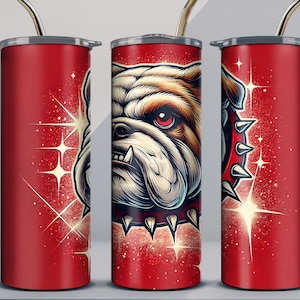 Bulldogs Tumbler Wrap png | Collage tumbler | 20 oz Skinny Tumbler Sublimation | Digital DOWNLOAD |  party Tumbler | Student gift | Bulldogs