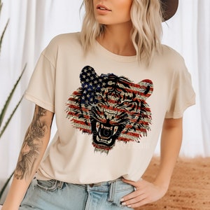 4th of July4th Of July tiger png, Independence Day Png, sparkly USA Png, tiger Png, , Alabama, Crolina, Retro  , USA Png, Usa flag