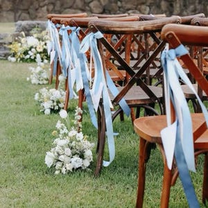Chair Ribbon Design Luxury Personalized, Satin Ribbon | Chair Placements | Decor | Setting ...