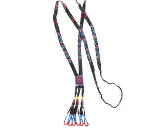 Vintage Hand Beaded Indian Sautoir Necklace, 1930s -40s Women's Jewelry