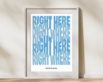 Dom Dolla Rhyme Dust House Music Blue Poster Print