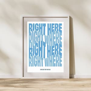 Dom Dolla Rhyme Dust House Music Blue Poster Print