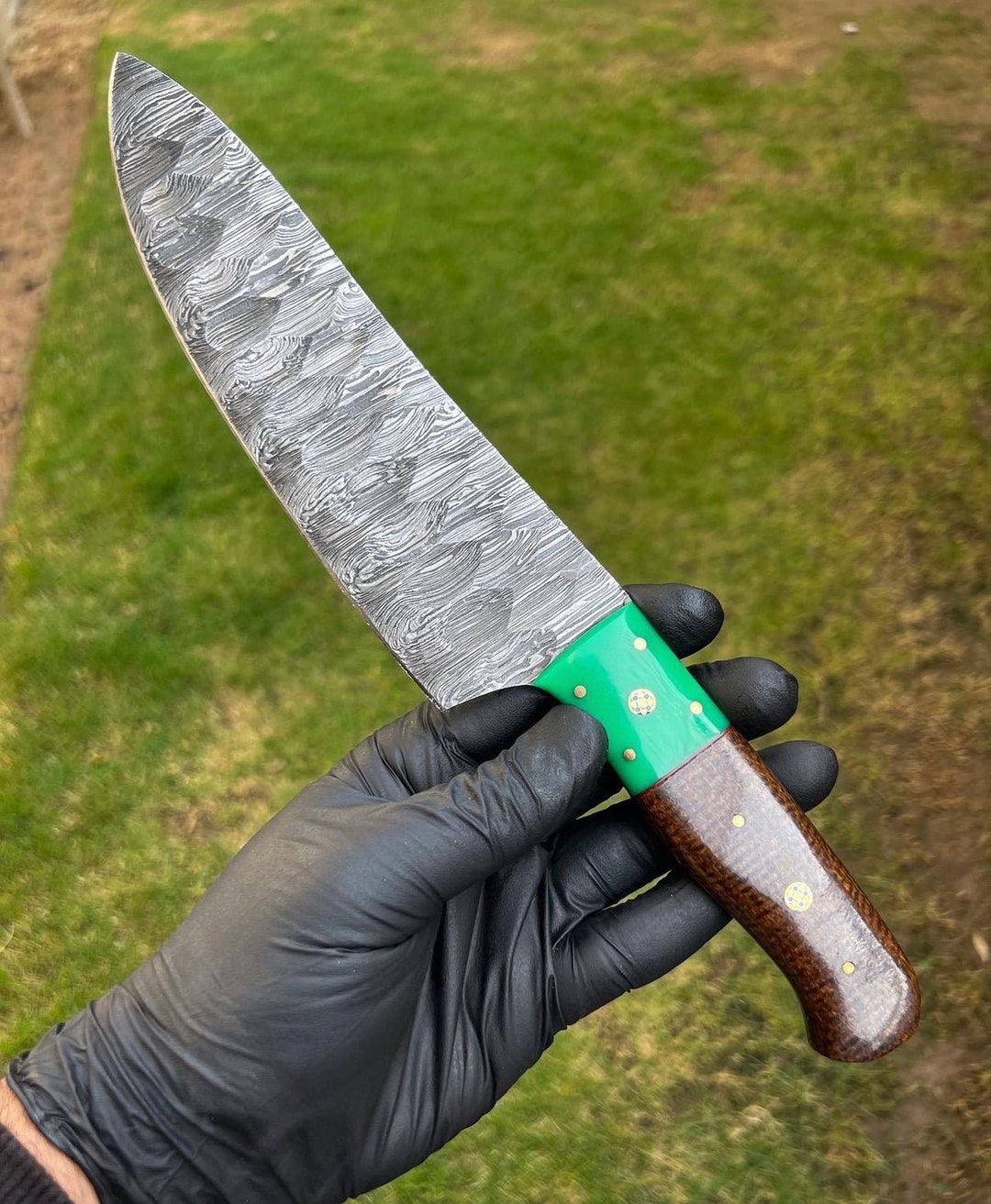 12 Beautiful Kitchen Knife Damascus Steel Etsy