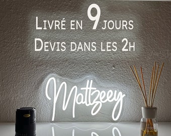 Enseigne Néon LED Personnalisé DEVIS gratuit | Réponse 2h livré en 9jrs | Neon LED sign  2024 Custom Lights Wall Name Birthday Party Wedding