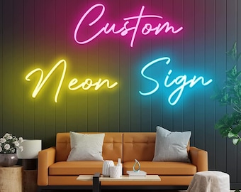 Nom Personnalisé Néon Led - DEVIS gratuit | Réponse 2H Livraison en 9jrs | Neon LED sign  2024 Custom Light Wall Birthday Party Wedding gift
