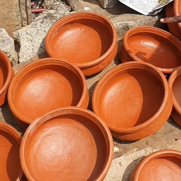 Artisanal Unglazed Clay Handi/Pot for Cooking