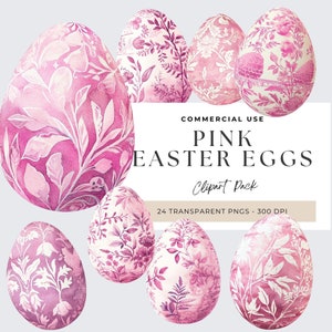 Toile De Jouy Osterei Clipart, Frühling Clip Art, Ostereier Png, Ei Clipart, Ostern Designs, Rosa Ostern, Transparenter Hintergrund