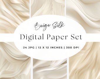 Silk Texture Digital Paper | Printable Scrapbook Paper | Silk Backgrounds | Instant Download | Digital Paper Pack | Satin Background