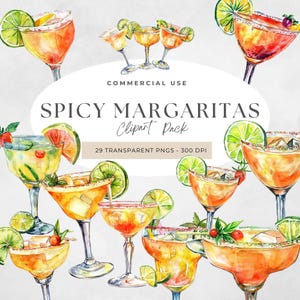 Margarita Clipart, Spicy Margarita Png, Cocktail Pngs, Ilustracja Alkoholu, Letni Napój, Bar Cocktail Menu, Meksykańska Tequila, Jalapeño