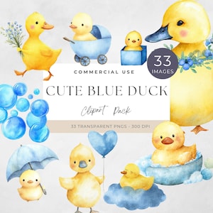 One Lucky Duck Birthday PNG, Cute Duck Clipart, Invitations, Birthday Party Decor Ideas, Rubber Duck, Duck With Umbrella, Flowers, Balloon