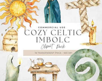 Imbolc PNG, Imbolc Clipart, Wiccan ClipArt, Pogańskie Festiwale Graficzne, Akwarele Imbolc Celebrations, Pagan Witch, Bogini Fairy Queen