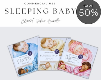 Baby in Swaddle Clipart, Sleeping Baby, Newborn Graphics, Cute Illustrations, Digital Art for Baby Shower, PNG Designs, Gender Neutral