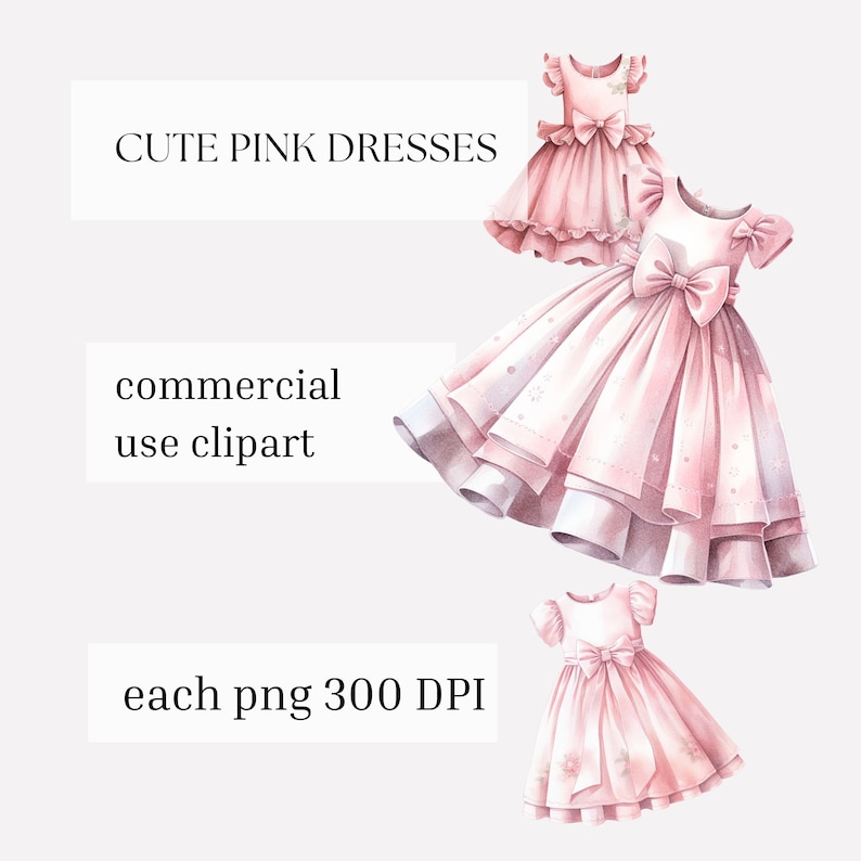 Baby Girl Dress Clipart Gender Reveal Baby Shower Instant Download