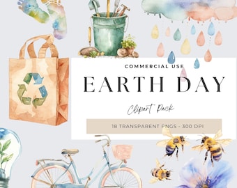 Earth Day png Bundle, Earth Day Clipart, Save The Planet, Happy Earth Day, Environment, Globe Logo, Recycling, Eco Friendly, Ecology