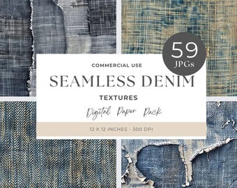 Naadloos denimtexturenpatroon, scrapbooking-stofontwerpen (JPG)