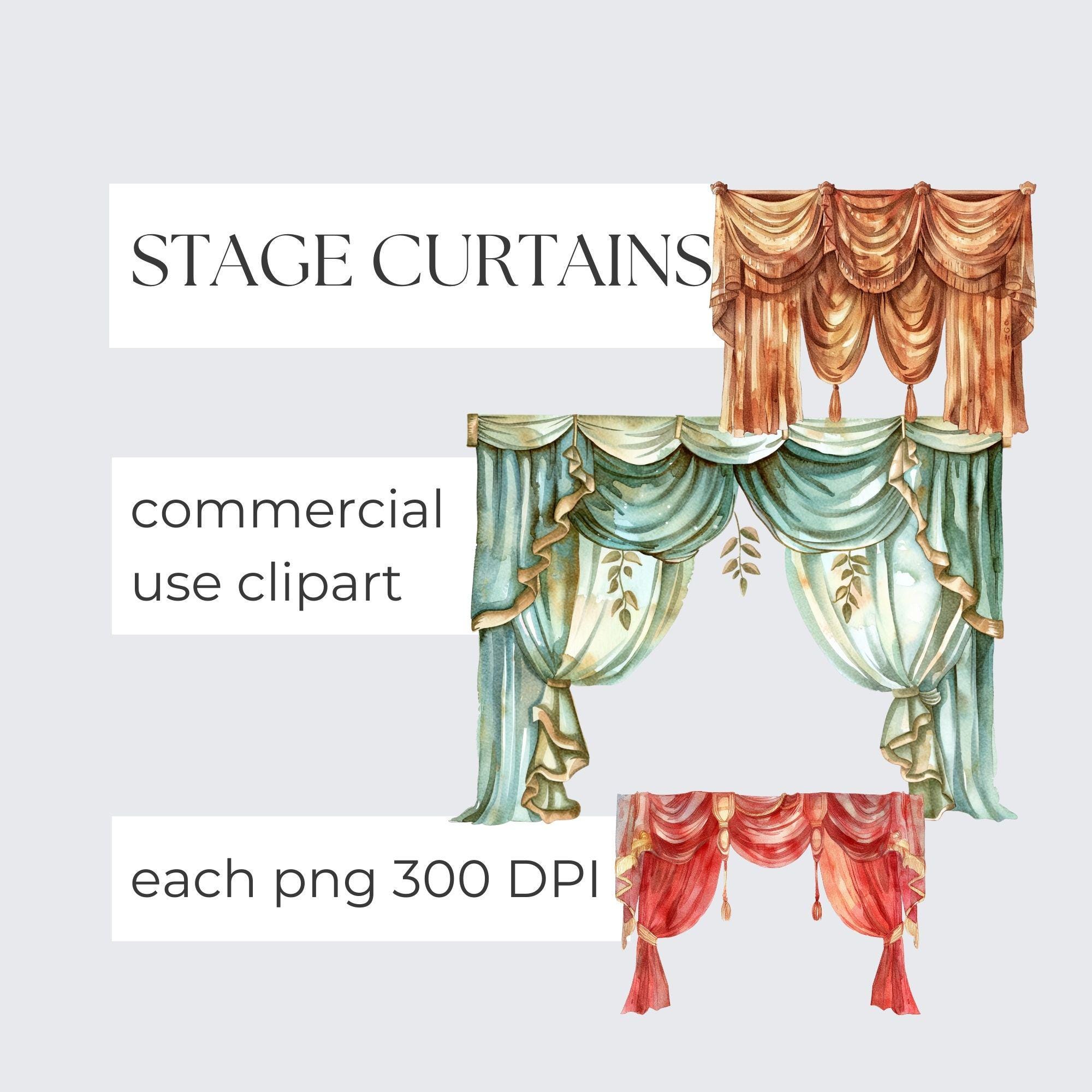Stage Curtains, Vintage Theater Drapes, Opera Backgrounds, Play Scenes ...