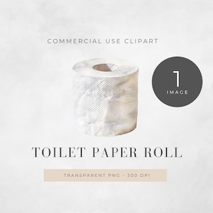 Toiletpapier clipart, grappig badkamer decor, digitale download png, sublimatiekunst, instant clipartafbeeldingen, eigenzinnige graphics, humor, creatief