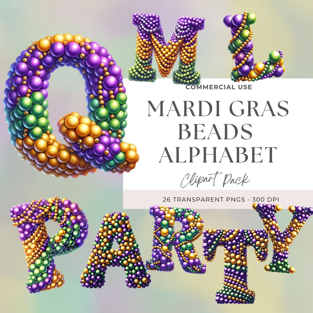 mardi gras alphabet
