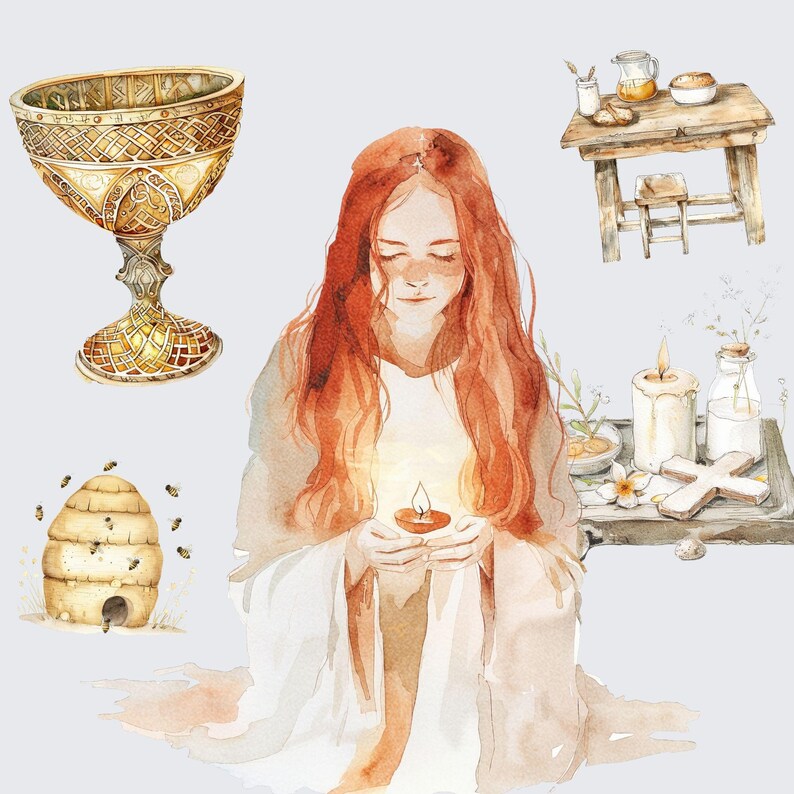 Imbolc PNG, Imbolc Clipart, Wiccan Clipart, Pagan Festival Graphics ...