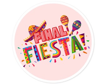 Final Fiesta Bach Round Sticker