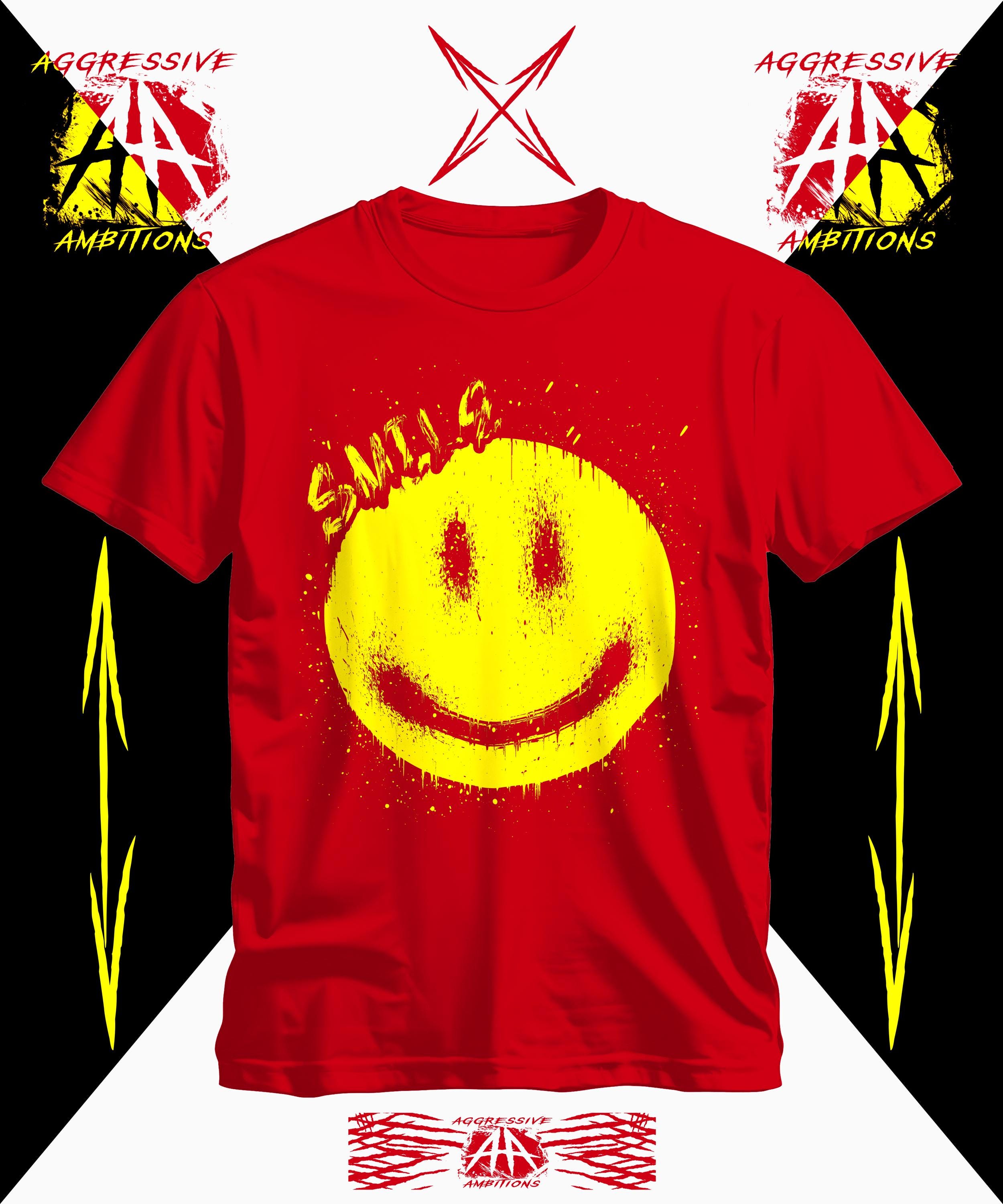 Vintage Smile Face T-Shirt, Retro Grunge Aesthetic Tee, Unisex Yellow Graphic Shirt, Happy Smiley Casual Top, Streetwear Gift Idea