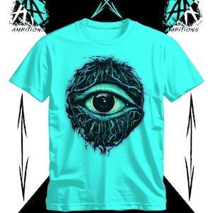 Unique Eye Illustration Tee, Artistic Graphic Eye Design, Unisex T-Shirt, Cool Eye Apparel