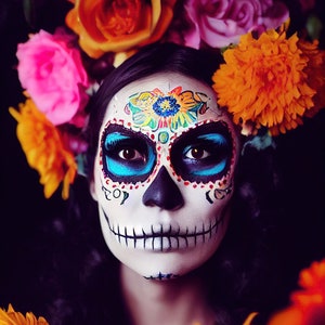 Catrina Digital Art Print, Dia de Los Muertos