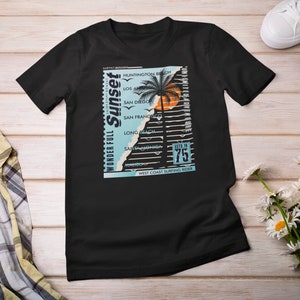California Dreams Palmboom grafisch T-shirt