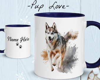 Personalized Husky Mug (9 Colors)