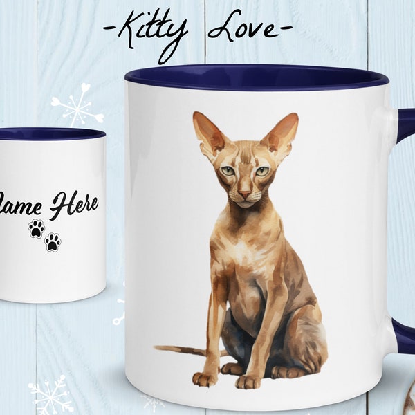 Personalized Peterbald Cat Mug