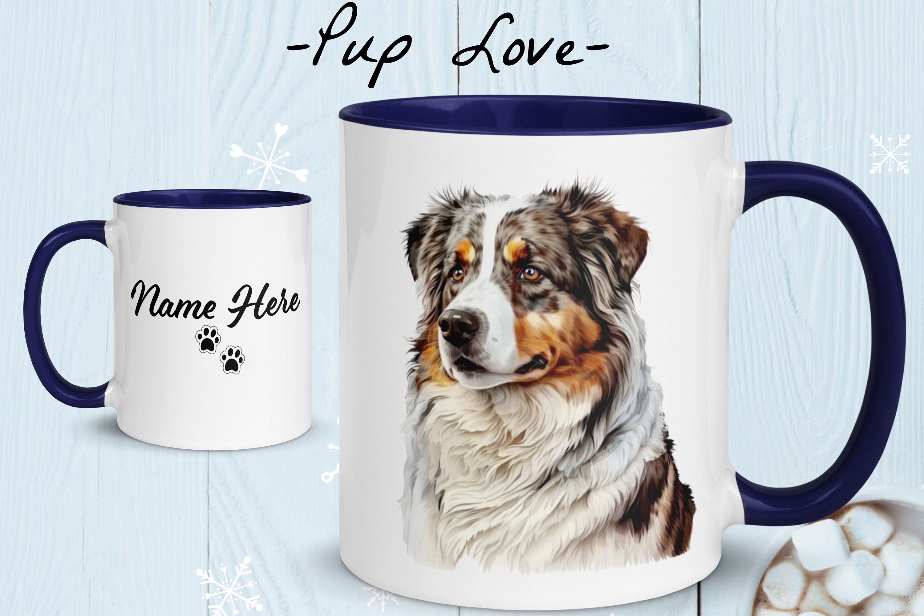 Australian Shepherd Mug Etsy Canada