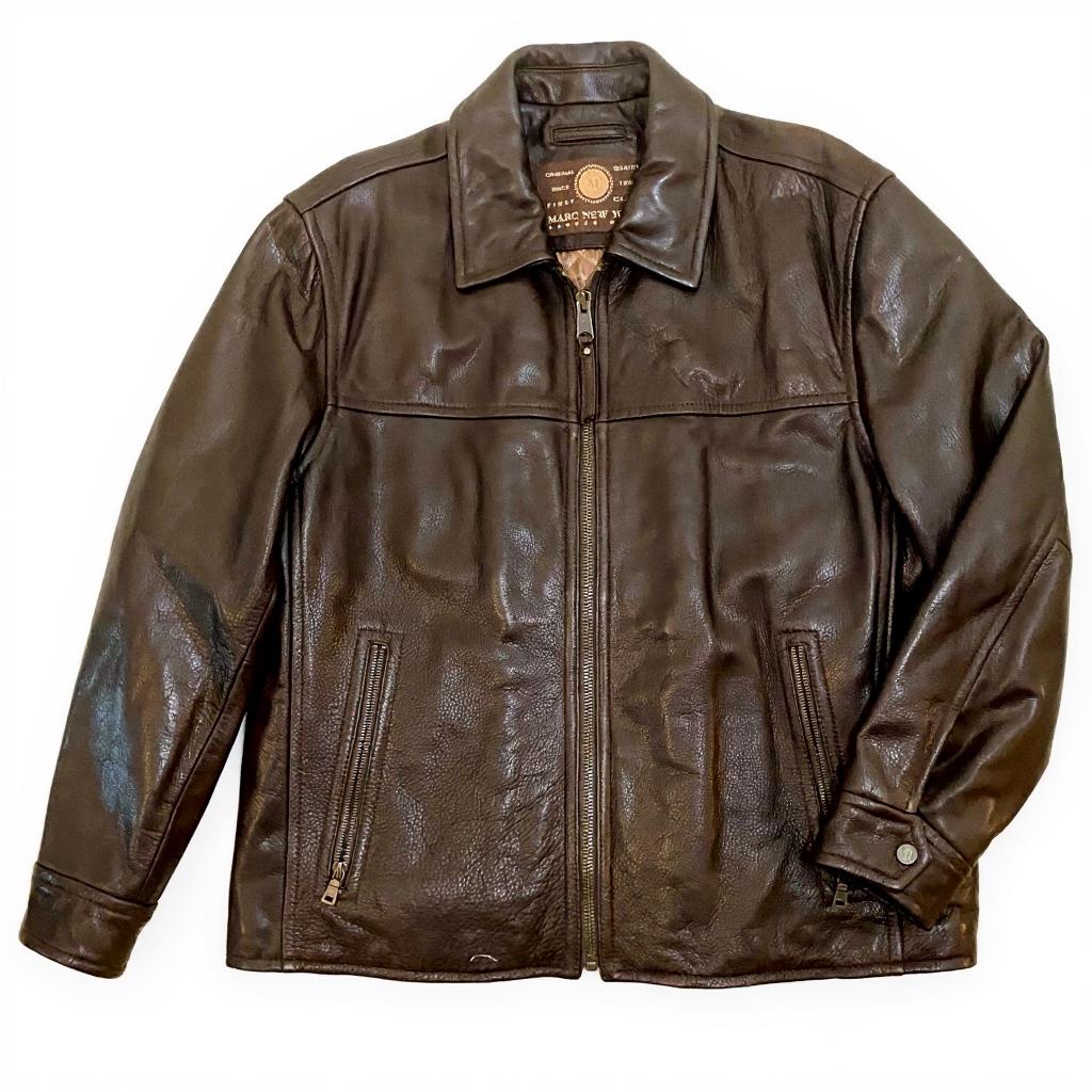90s OLD AND REW MARC レザージャケット XL MARK NEW YORK レザー ジャケット 黒 XL 着脱ライナー付き