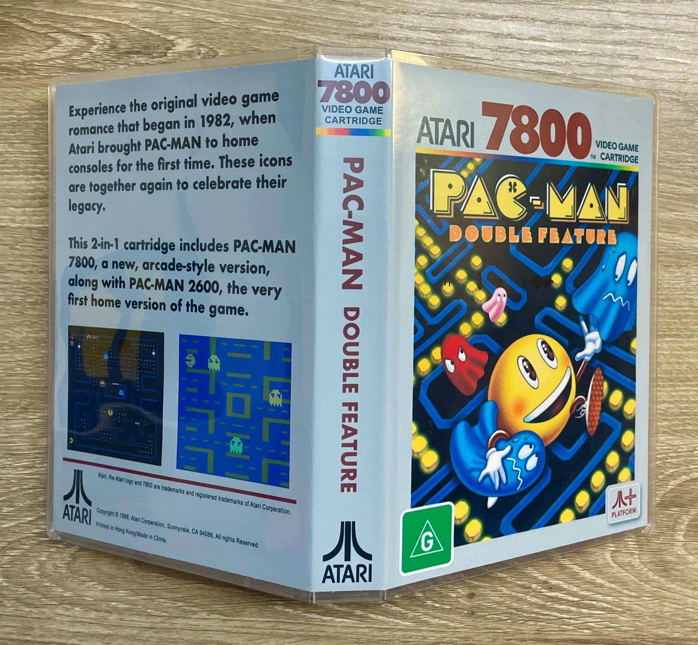Pac-man Double Feature - Atari 7800 - Clear Game Case Only - Etsy