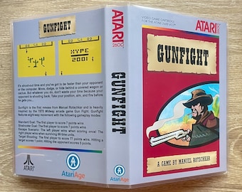Gunfight - Atari 2600 - Clear Game Case Only