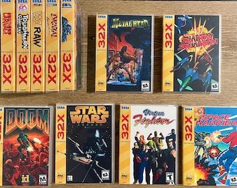Sega Genesis 32X - Replacement Game Cases - Pick Any Title - Free Shipping