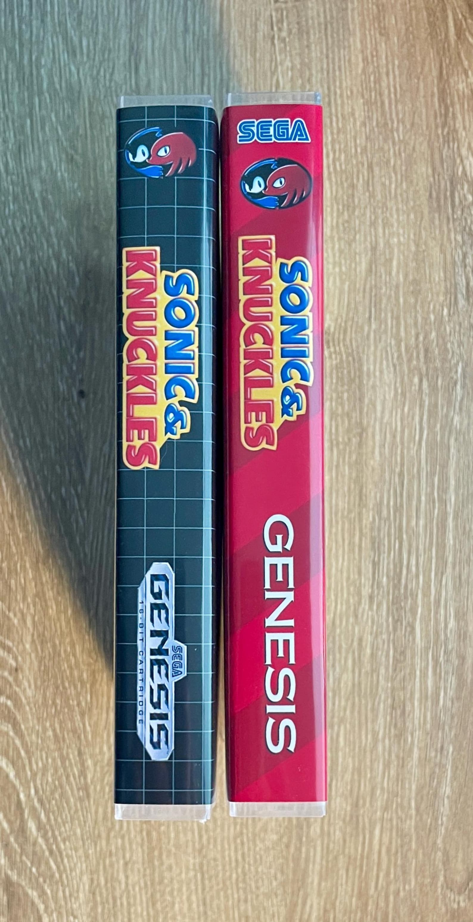 Sonic and Knuckles - SEGA Genesis / Mega Drive - New Clear Game Case ...