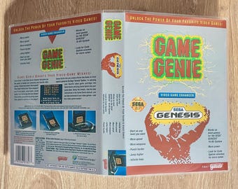 Game Genie - SEGA Genesis / Mega Drive - New Clear Game Case - No Cartridge or Manual