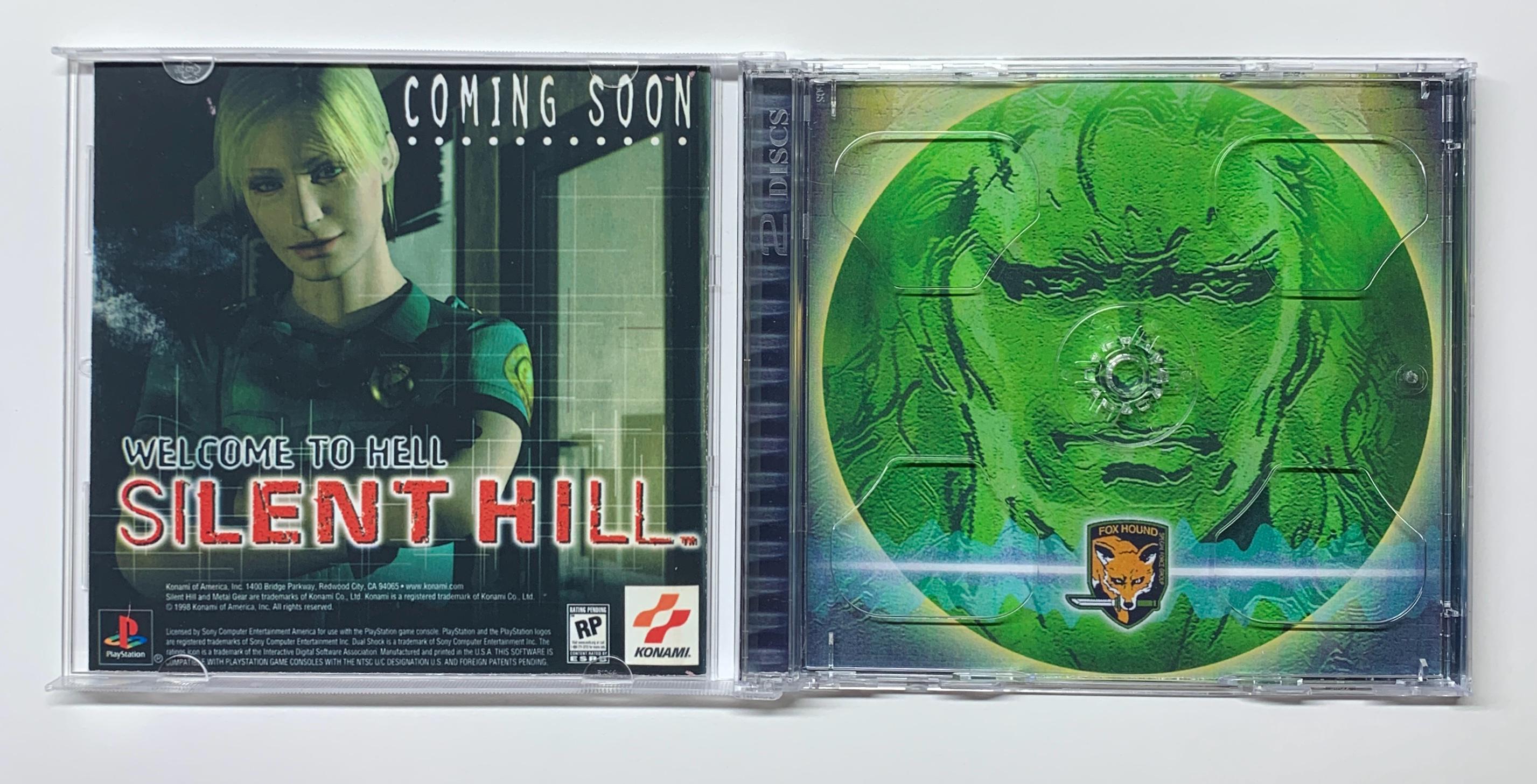 2 Disc Replacement Game Case - Metal Gear Solid - Manual Artwork