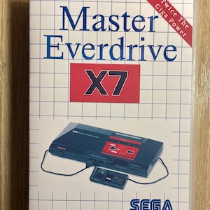 Master Everdrive X7 - SEGA Master System - New Clear Game Case - No Cartridge or Manual