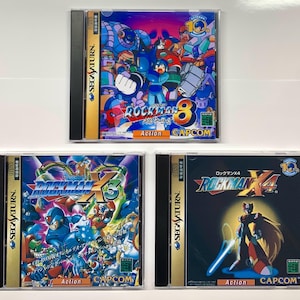 Rockman X3, X4, Rockman 8 - Sega Saturn Japan - New Replacement Game Case - No Disc/Manual Included - Free Shipping