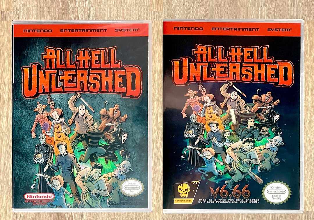 All Hell Unleashed V6.66 - Nintendo NES New Replacement Game Case Only ...