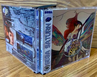 Panzer Dragoon Saga - Sega Saturn Custom 4 Disc Jewel Game Case - Free Shipping