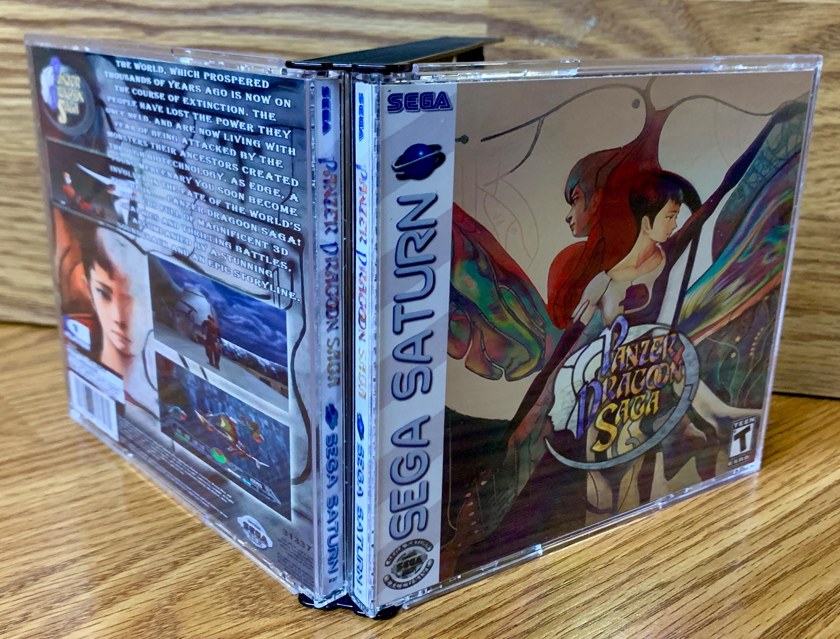 Panzer Dragoon Saga Sega Saturn Custom Disc Jewel Game Case