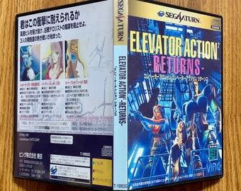 Elevator Action Returns - Sega Saturn Custom Game Case