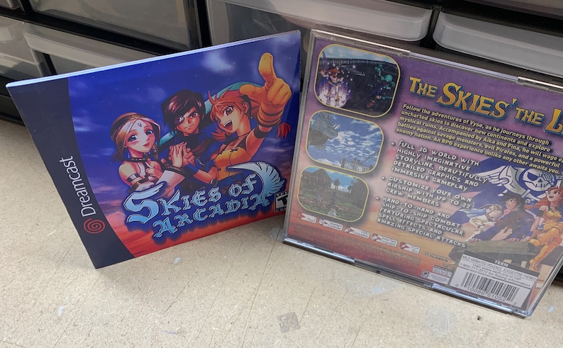 Replacement Game Case Only Skies Of Arcadia Sega Dreamcast image 2