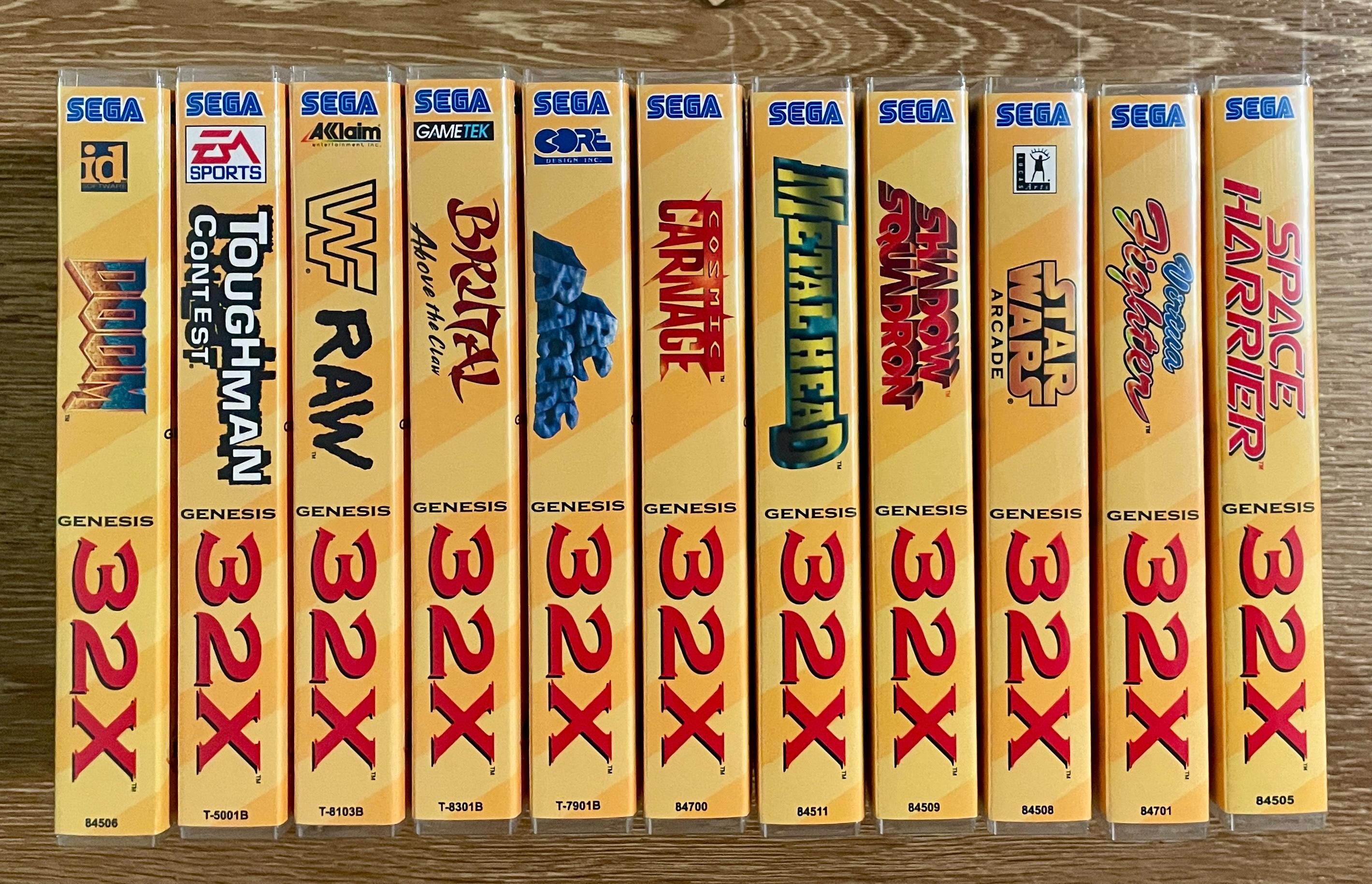 Sega Genesis 32X - Replacement Game Cases - Pick Any Title - Etsy