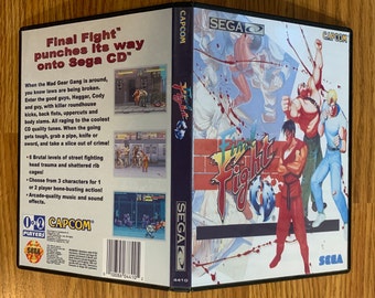 Final Fight CD - Sega Mega CD Custom Game Case