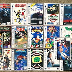 Pick Any Game - Sega Saturn Replacement DVD Game Cases - Any Region - Translations and Hacks